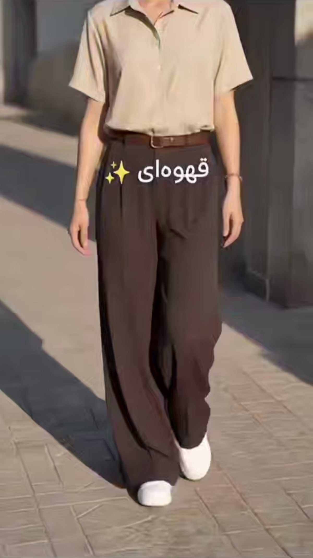 شلوار بگ کرپ ریزشی - تصویر 6