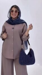 ست مانتو شومیز شلوار زنانه - تصویر 4